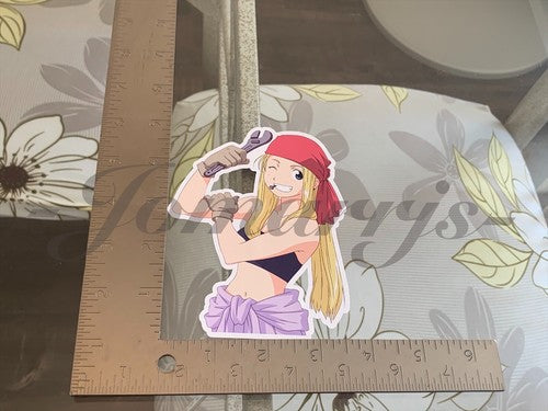Fullmetal Alchemist Anime - Winry Rockbell Custom Colored Sticker Decal manga