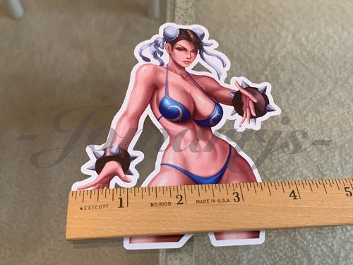 Street Fighter - Anime - Chun Li Bikini Sun Fun Sticker Decal Vinyl #2