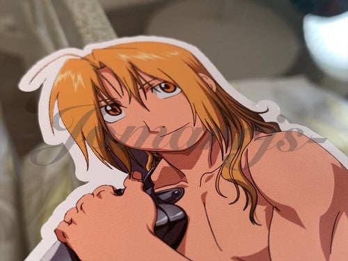 Fullmetal Alchemist - Anime - Edward Elric Custom Colored Sticker Decal manga