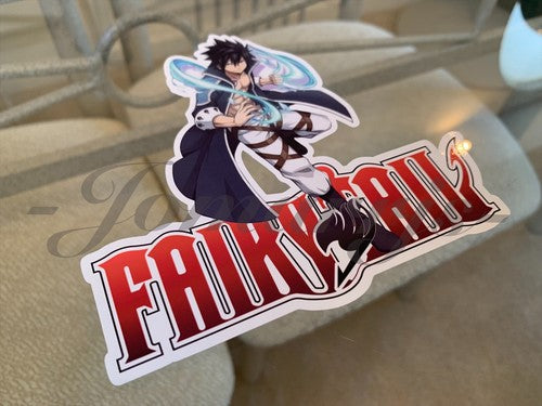 Fairy Tail - Anime - Gray Fullbuster Sticker Vinyl Sign custom mage guild