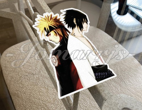 Naruto - Anime - Naruto & Sasuke Sticker Decal Vinyl Sign Comic binder 1