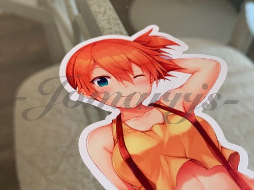 Pokemon - Anime Misty Kasumi Custom Sticker Decal Vinyl bikini sun fun manga a.