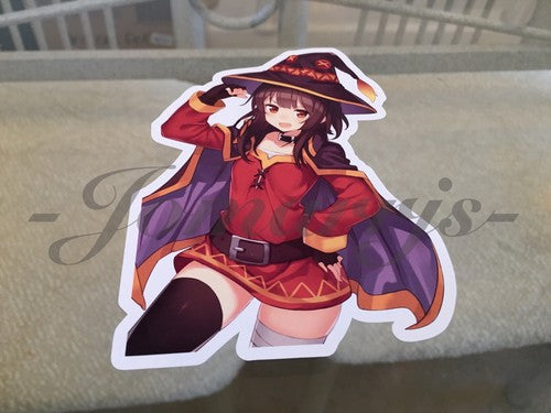 Kono Subarashii Anime - Megumin Sticker Decal Vinyl Comic konosuba laptop manga