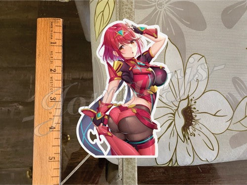 Xenoblade Anime Pyra Homura Bikini Sun Fun Sticker Decal #d waifu ecchi oppai