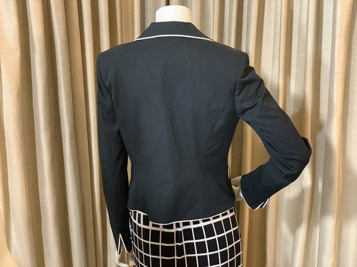 INC Women’s Small Black White Blazer Jacket International Concepts NWT MSRP $149