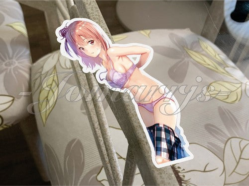Yahari Ore No Anime Yui Yuigahama disrobe bikini lingerie Sticker c manga ecchi