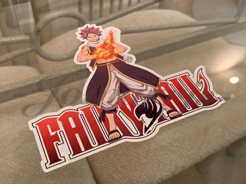 Fairy Tail - Anime - Natsu Dragneel Sticker Vinyl Sign custom mage guild