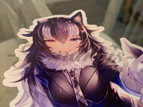 Kemono Friends - Anime - Gray Wolf Custom Sticker Decal Vinyl laptop b
