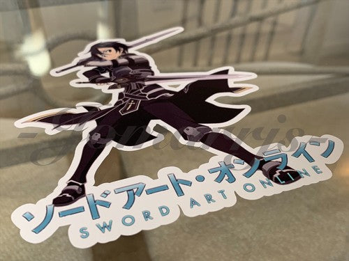 Sword Art Online - Anime - Kirito Sticker Vinyl Sign Decal Custom Manga SAO