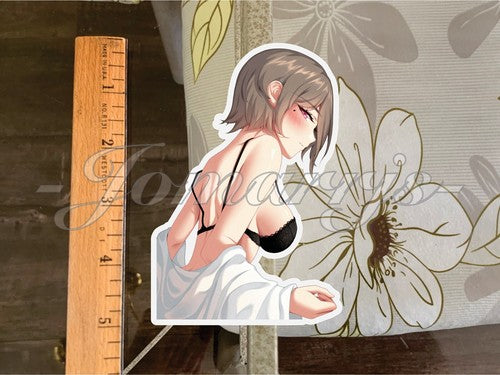 Honkai Impact Anime Rita Rossweisse Bikini Lingerie "Long Day” Custom Sticker