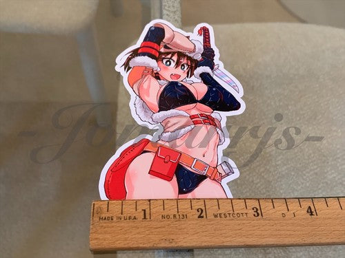 Amano Megumi - Anime - Amano Megumi Bikini Sun Fun Custom Sticker Decal Vinyl #2