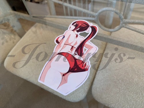Fairy Tail - Anime - Erza Scarlet f. Bikini Sun Fun Sticker Vinyl Decal Sign