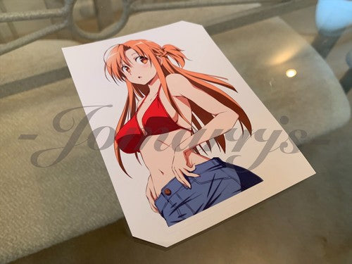 Sword Art Online - Anime- Asuna Yuuki a. Bikini Sun Fun Sticker Vinyl Decal SAO