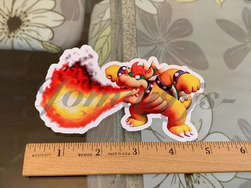 Super Mario - Anime - Bowser Custom Sticker Decal Vinyl #2 nintendo galaxy