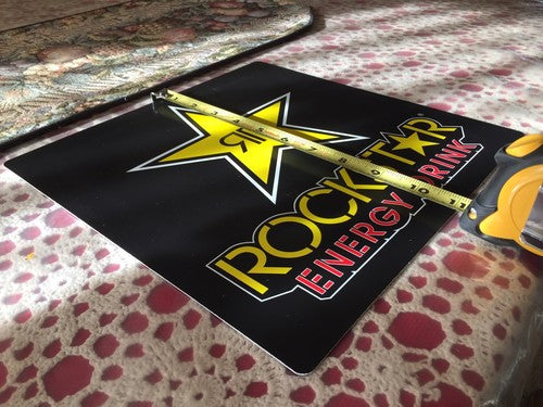 Authentic Rockstar Energy Drink Window Sign Plaque Decals Stickers Monster Rare