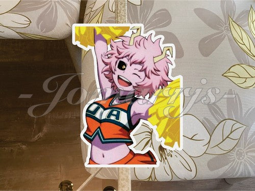 My Hero Academia - Anime - Ashido Mina “Cheer” Custom Sticker Decal Manga MHA
