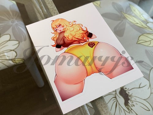 RWBY - Anime - Yang Xiao Long Sexy Custom Sticker Decal manga huntress b