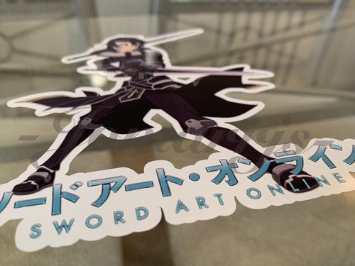 Sword Art Online - Anime - Kirito Sticker Vinyl Sign Decal Custom Manga SAO