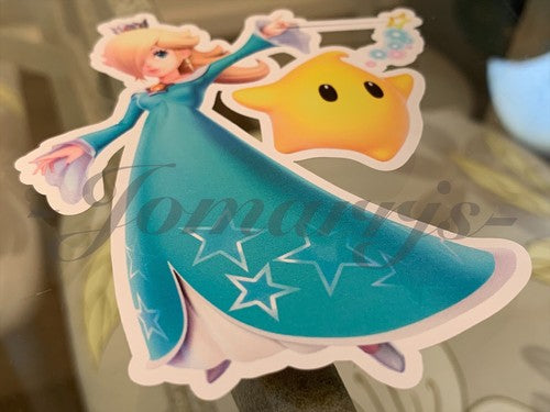 Super Mario - Anime - Rosalina & Luma Sticker Decal Vinyl #1 nintendo galaxy