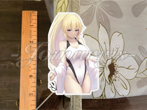 Fate Anime Jeanne d'Arc “Monokini” Sticker Decal b. sexy manga slap ecchi oppai