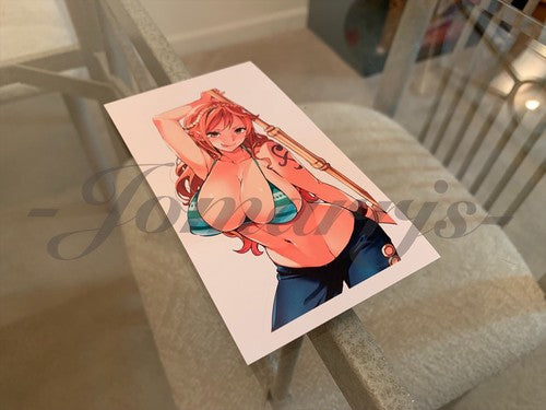 One Piece - Anime - Nami Bikini Sun Fun Sticker Decals Vinyl manga