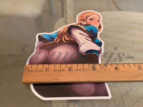 The Legend Of Zelda - Anime - Princess Zelda Custom Colored Sticker Decal #2