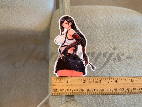 Final Fantasy Gaming Tifa Lockhart Sticker Decals Vinyl ff 7 anime