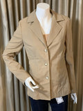 LIZ CLAIBORNE Women's Size 10 Wool 3 Button Beige Camel Tan Blazer Jacket