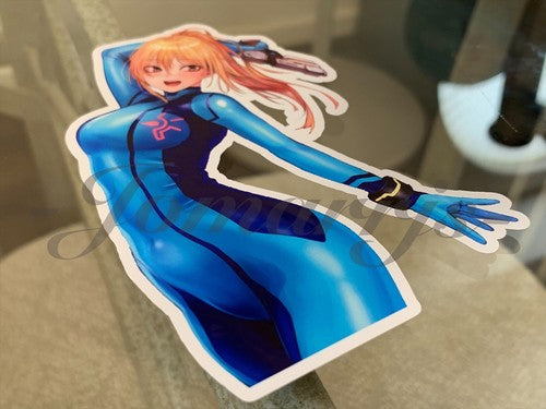 Metroid - Anime - Samus Aran Custom Sticker Decal Vinyl Prime Zero Suit