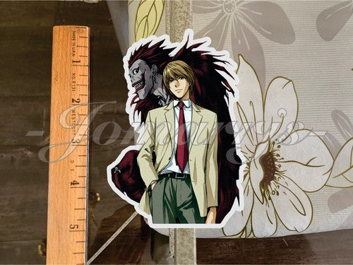 Death Note - Anime Ryuk & Yagami Custom Sticker Decal Vinyl Light Yagami Kira