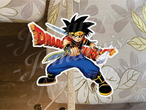 Dragon Quest Anime Dai Custom Colored Sticker Decal Vinyl laptop car manga art 1