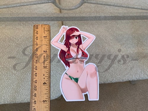 Fairy Tail - Anime - Erza Scarlet a. Bikini Sun Fun Sticker Vinyl Decal Sign