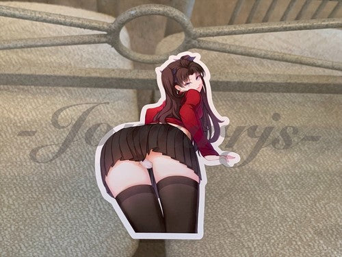 Fate - Anime - Rin Tohsake “Peek” Sticker Vinyl Decal Custom manga laptop binder