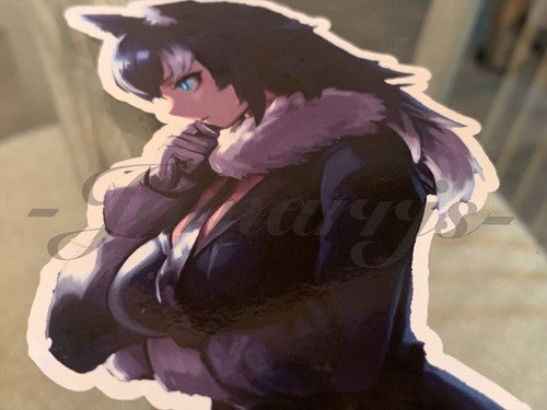 Kemono Friends - Anime - Gray Wolf Custom Sticker Decal Vinyl laptop a