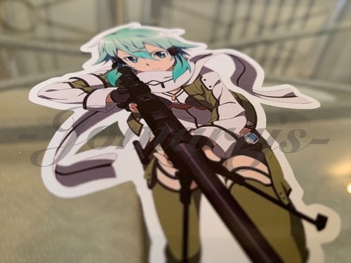 Sword Art Online - Anime - Sinon Shino Asada Sticker Vinyl Decal Custom SAO