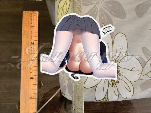 Anime Lingerie Pin Up Girl “Ooof” -__- Custom Sticker sexy ecchi lewd bikini 8