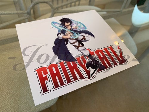 Fairy Tail - Anime - Gray Fullbuster Sticker Vinyl Sign custom mage guild