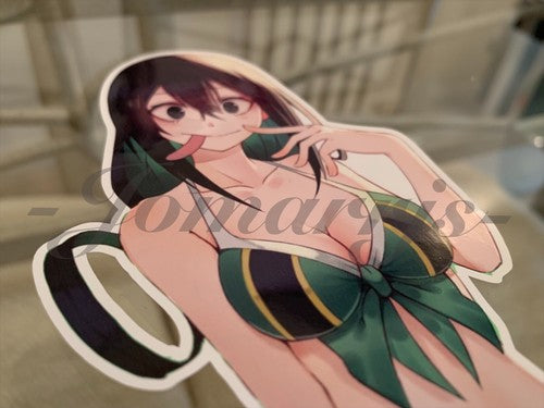 My Hero Academia Anime Froppy Tsuyu Asui b. Bikini Sun Fun Sticker Vinyl manga
