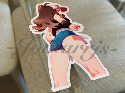 Pokemon - Anime - Hilda Touko Custom Sticker Decal Vinyl manga d.