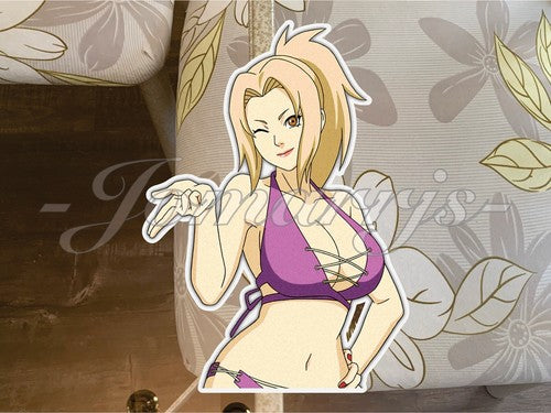 Naruto - Anime - Tsunade Bikini Sun Fun Sticker Decals Vinyl Sign Art manga b.