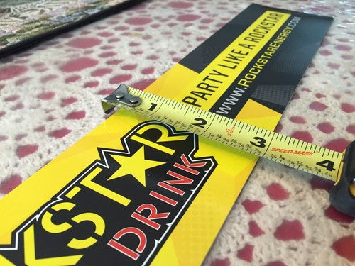 3 New Rockstar Energy Drink 14"x3" Bumper Stickers / Decals / Signs -- Rare