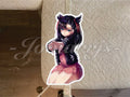 Pokemon Anime Marnie Mary Galar “Ready” Custom Colored Vinyl Sticker Decal C.