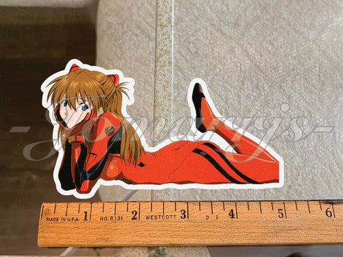 Neon Genesis Evangelion Asuka Langley Custom Sticker Decal a. Manga Anime