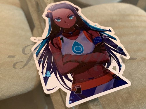 Pokemon - Anime - Nessa Rurina Custom Sticker Decal Vinyl a.