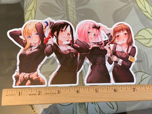 Kaguya-sama Love is War Hayasaka, Fujiwara, Iino, Shinomiya Custom Anime Sticker