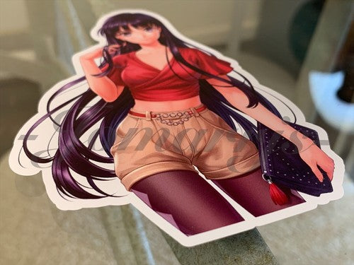 Sailor Moon - Anime - Sailor Mars Hino Rei Custom Sticker Decal Vinyl a.