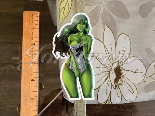 The Incredible Hulk - She Hulk Custom Vinyl Sticker Decal sexy Marvel Comic #2