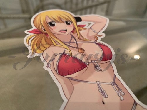 Fairy Tail - Anime - Lucy Heartfilia a. Bikini Sun Fun Sticker Vinyl Decal Sign