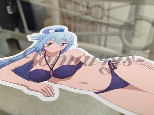 Kono Subarashii Anime - Aqua Bikini Sun Fun Sticker Decal Vinyl Comic manga