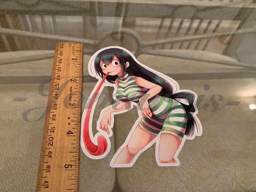 My Hero Academia Anime Froppy Tsuyu Asui c. Monokini Bikini Sun Fun Sticker